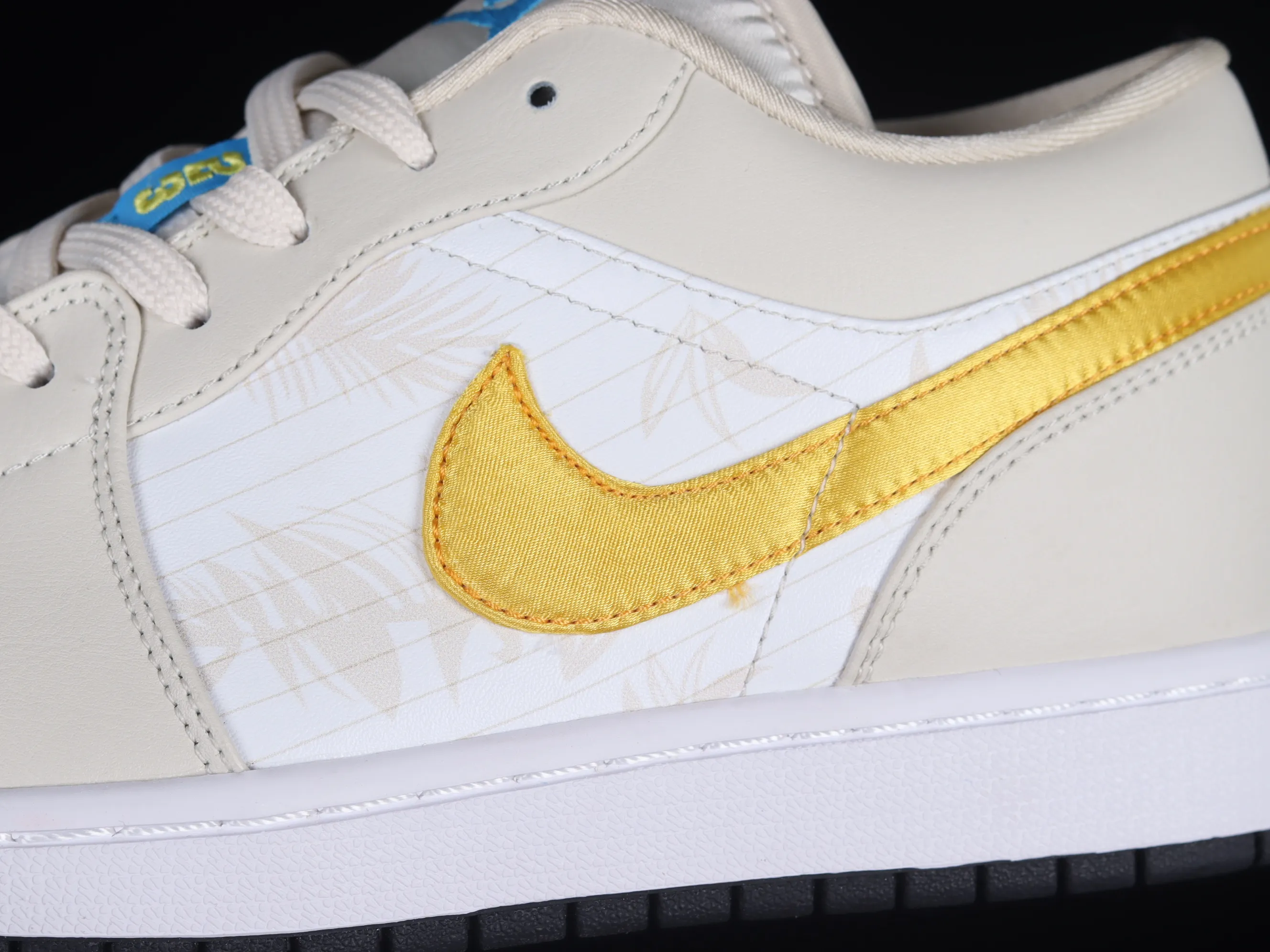 All categories Air Jordan Jordan series basketball shoes Air Jordan 1 Low Air Jordan 1 Low "Amarillo" AJ1 Joe 1 palm leaf low-top cultural and casual sneakers CK3022-107